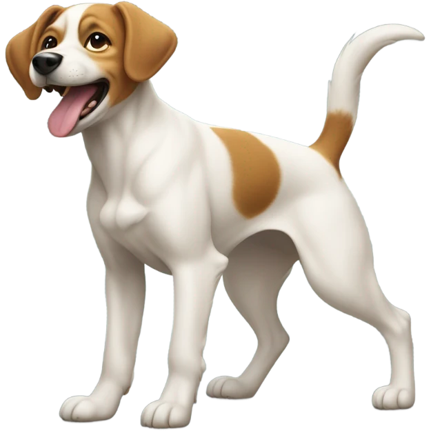 Dog doing a cute dance emoji