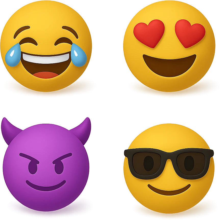 create this without background but keep all the shadows emoji