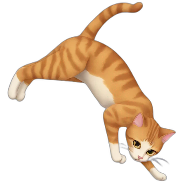 Cat acrobatics emoji