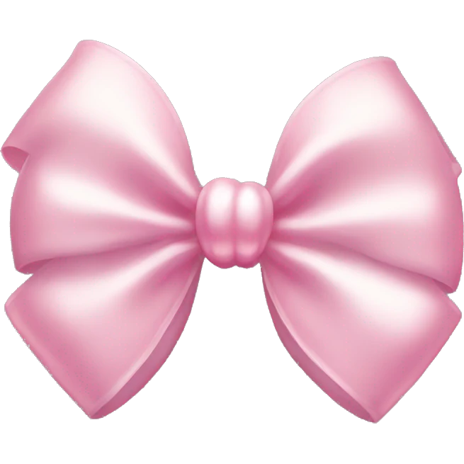 pink pearl bow emoji