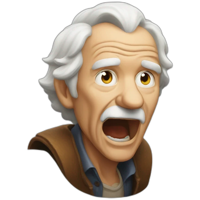old man yells at magic emoji