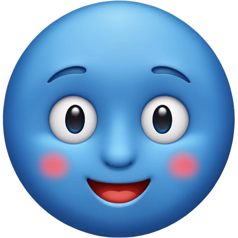 Big and blue emoji emoji