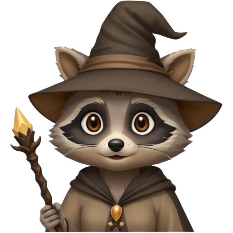 raccoon witch anthro emoji