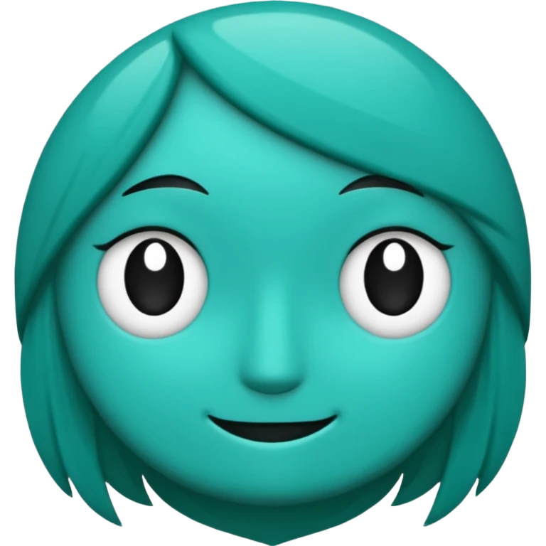 teal green with black, management logo transparent background emoji