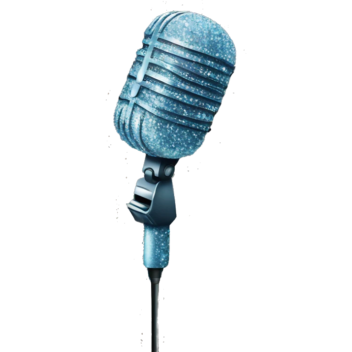 Sparkly microphone  emoji