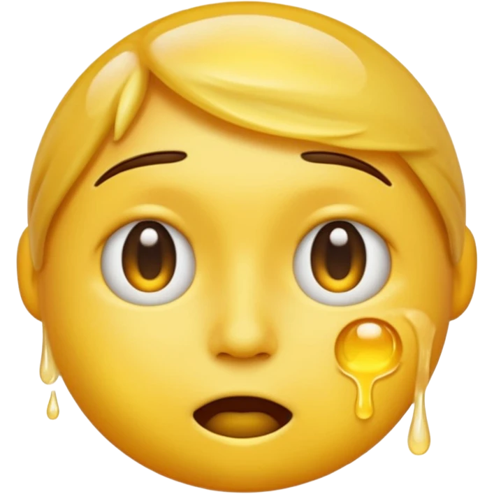 I want the emoji to be dizzy and sweaty and sweaty and transparent with yellow skin color emoji