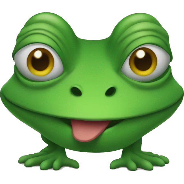 sapo com chape emoji