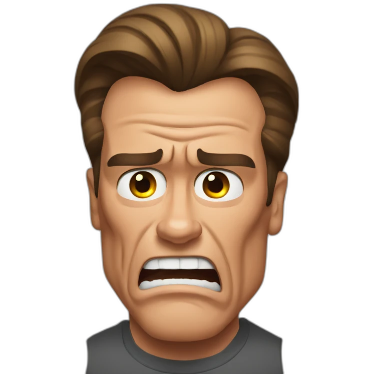 arnold schwarzenegger scared emoji