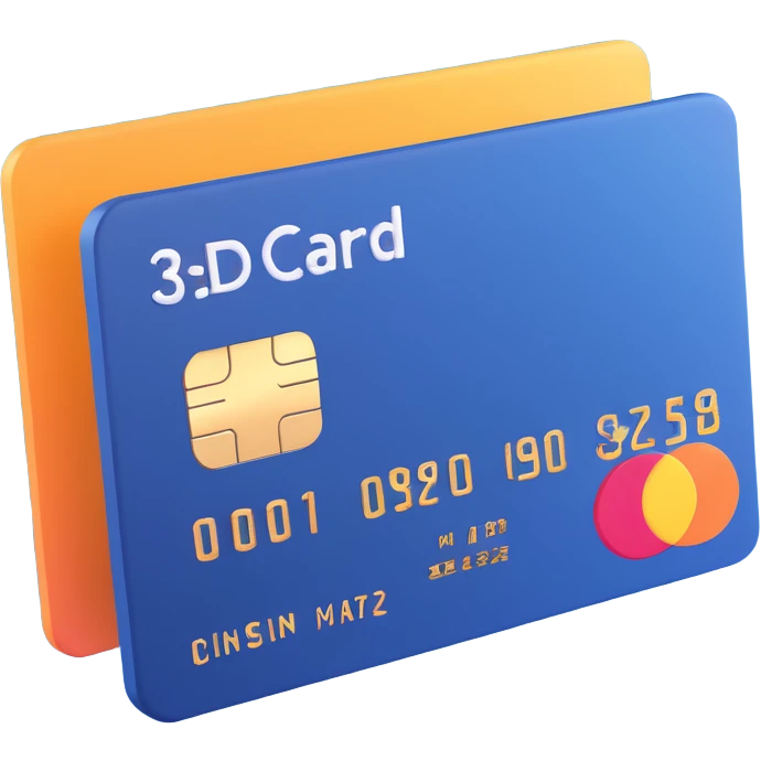 3D style credit card icon, no text emoji