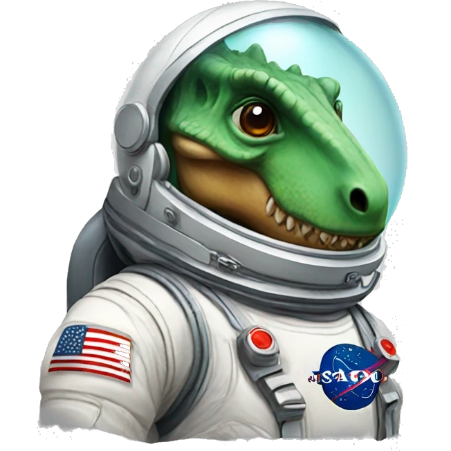 Dinosaur astronaut emoji