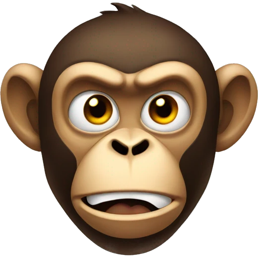 Angry monkey face emoji
