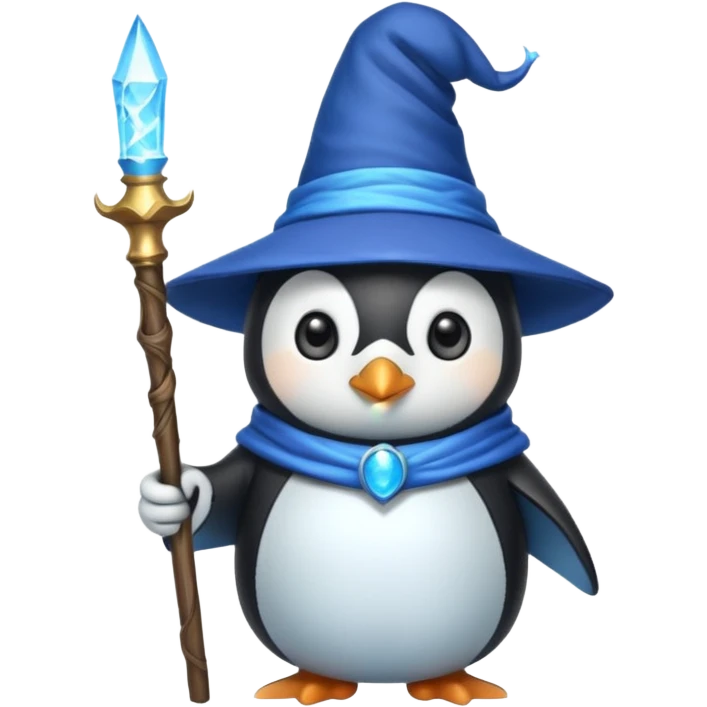 Penguin Wizard emoji