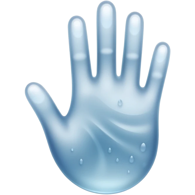 An emoji of foggy condensation on a glass surface. A slightly blurred, misty texture with some clear streaks where fingers have drawn or wiped. Soft, cool-toned colors to represent moisture and fog effect, emoji