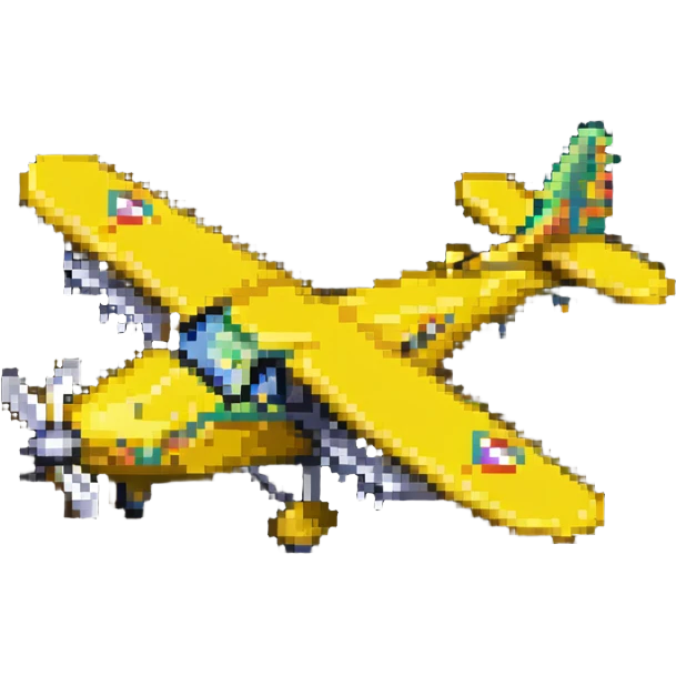 yellow propeller plane emoji