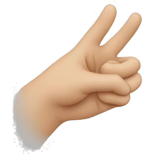 A person showing with hand to another  emoji