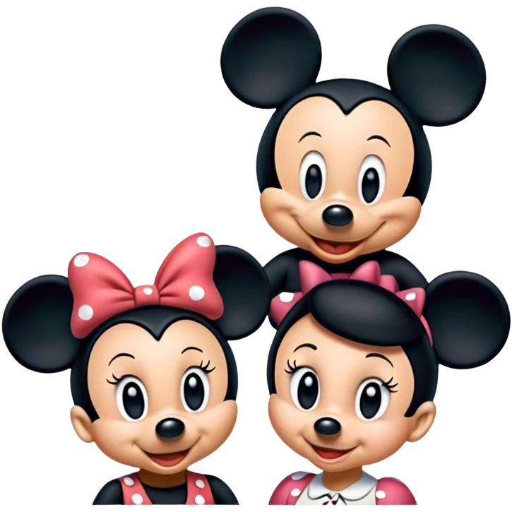 Mickey and Minnie emoji