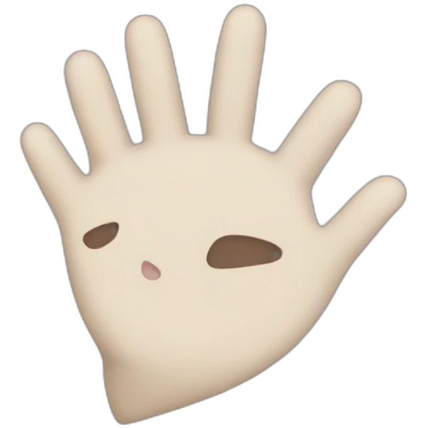 Cat hand emoji