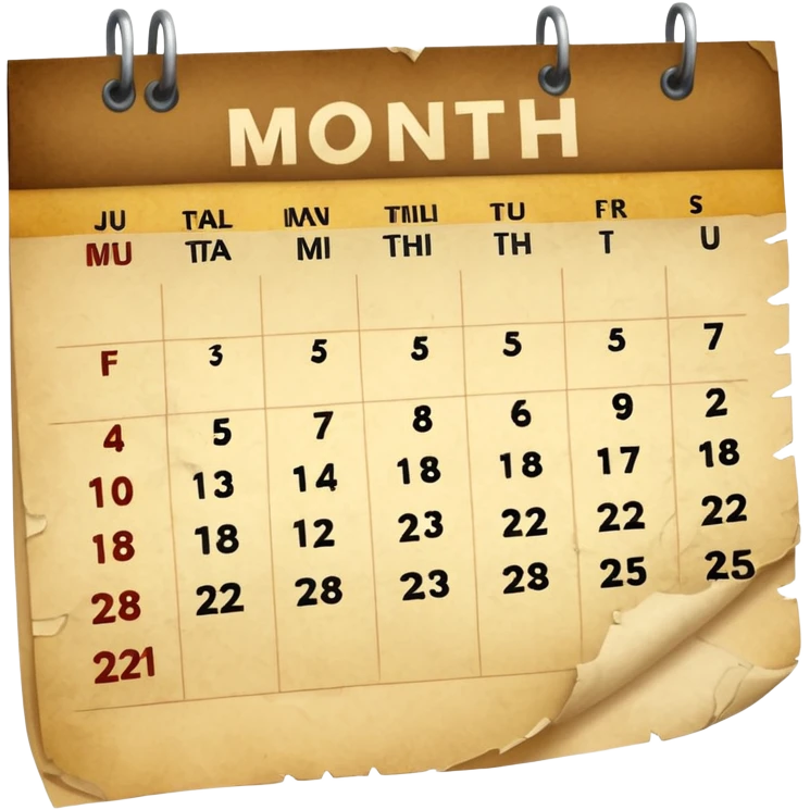 A month emoji