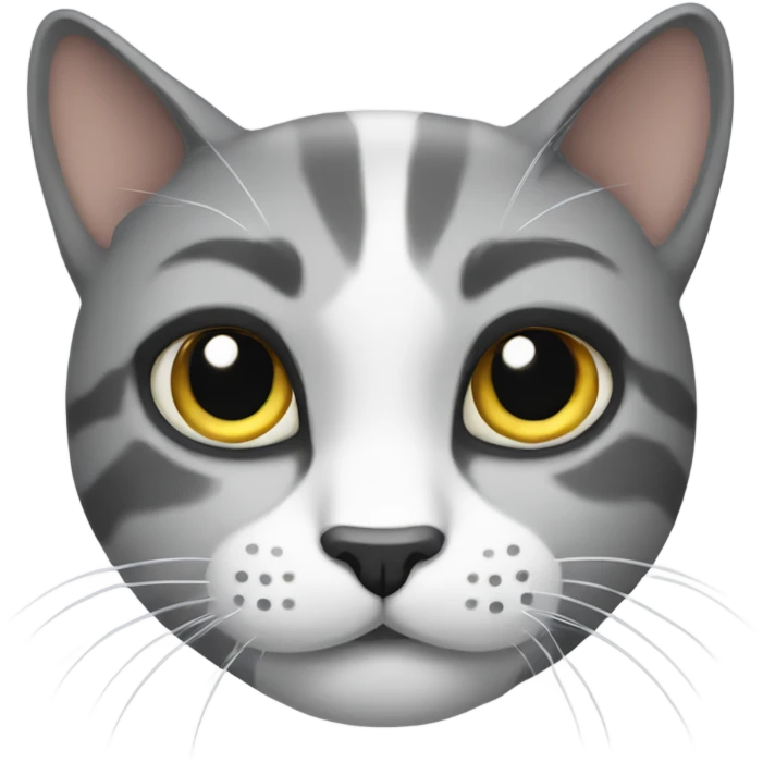 Gato gris  emoji
