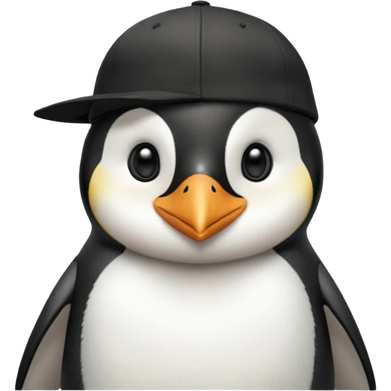 Stupid Penguin with cap emoji