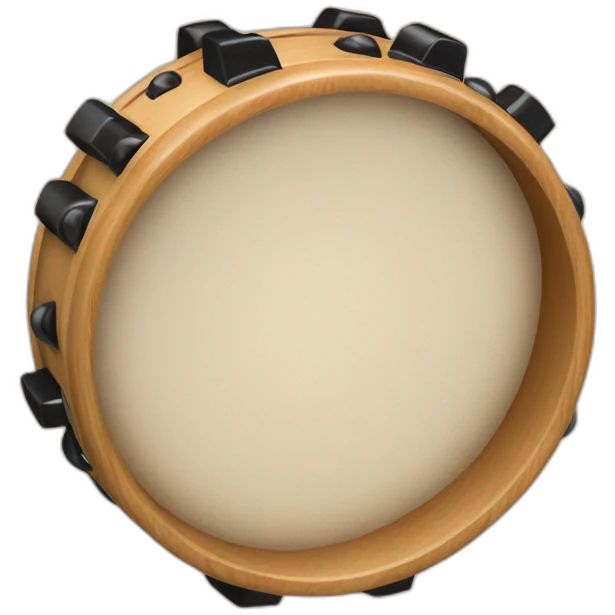 wooden tambourine emoji