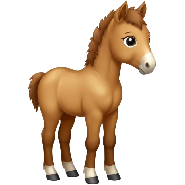 Horse foal emoji