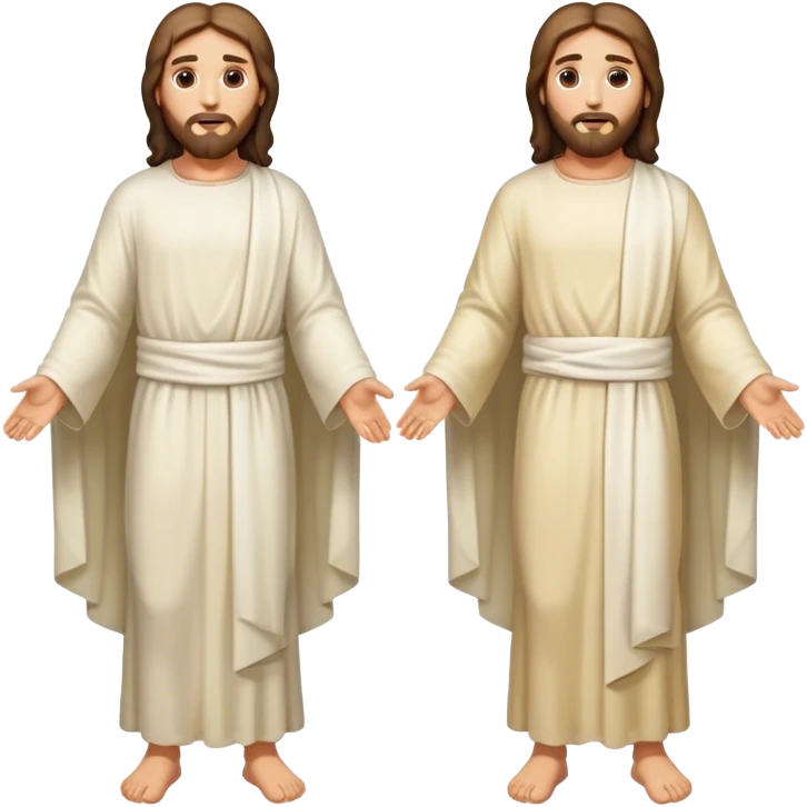 jesus christ front and back view fullbody emoji