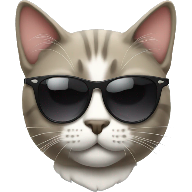 Cat with sunglasses emoji