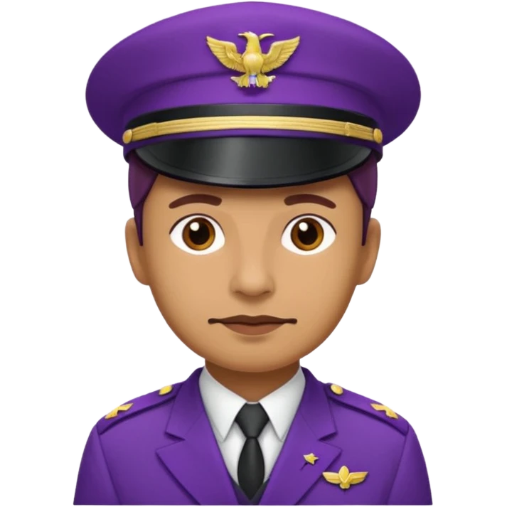 Colonel with purple hat emoji
