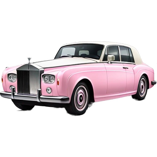 Pastel Pink Rolls Royce emoji