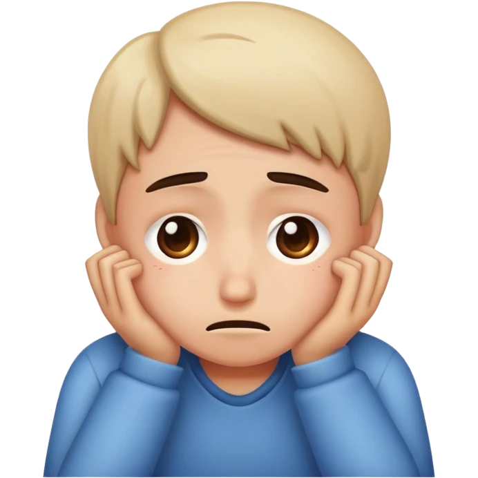 Embarrassingly sad emoji