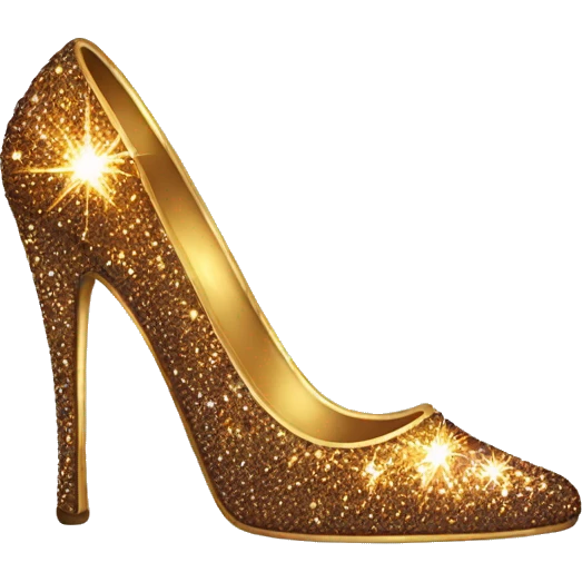 Sparkly shoe emoji