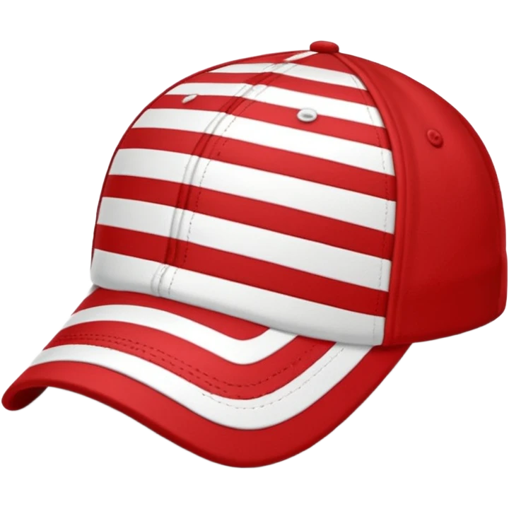 striped Baseball Cap emoji