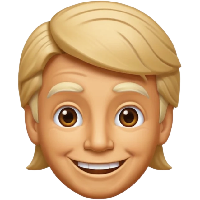 Pinocchio emoji with donald trump hair emoji