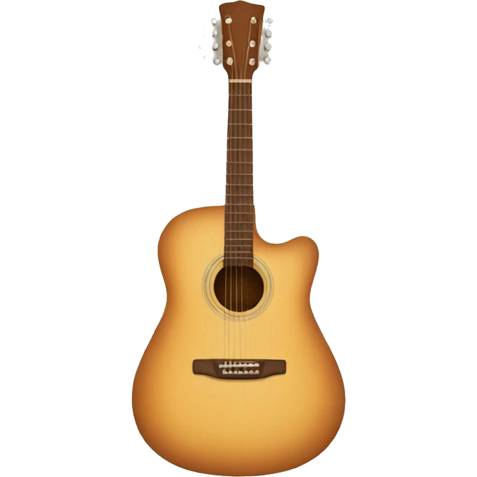 Acoustic guitar emoji