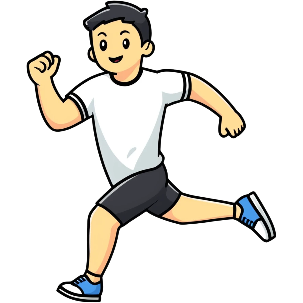 Running away emoji