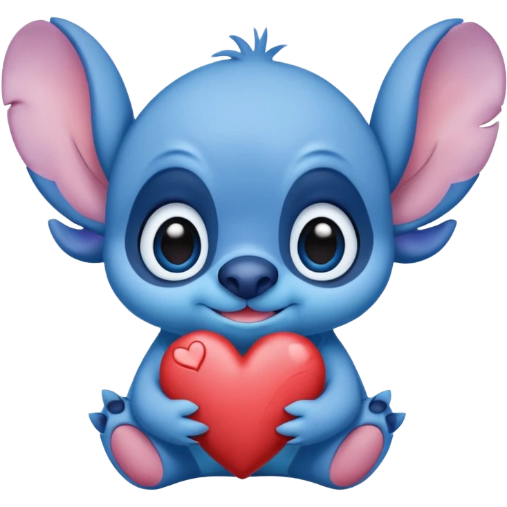 stitch saying thankyou with love  emoji
