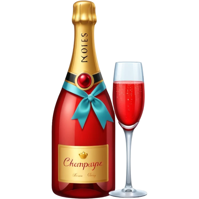 botle champgne RED emoji