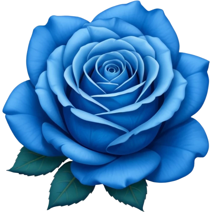 Rosa azul emoji