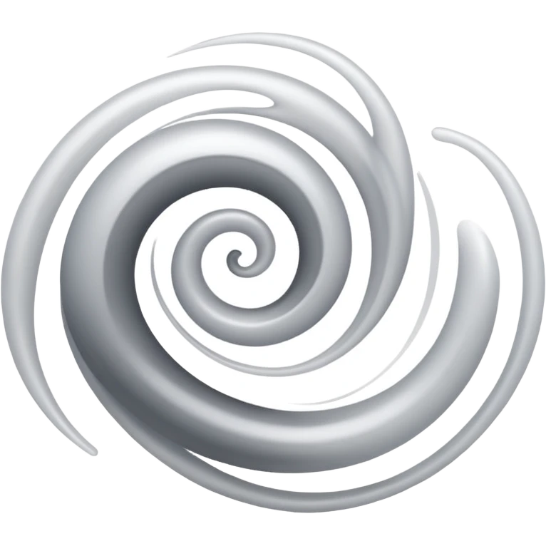 air flow with white and grey color mixing emoji