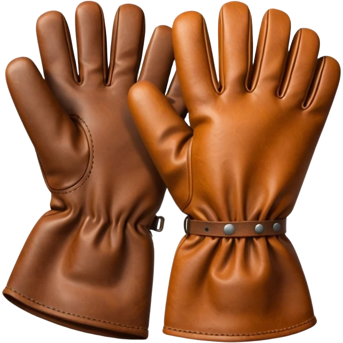 gloves gardening with dirt emoji