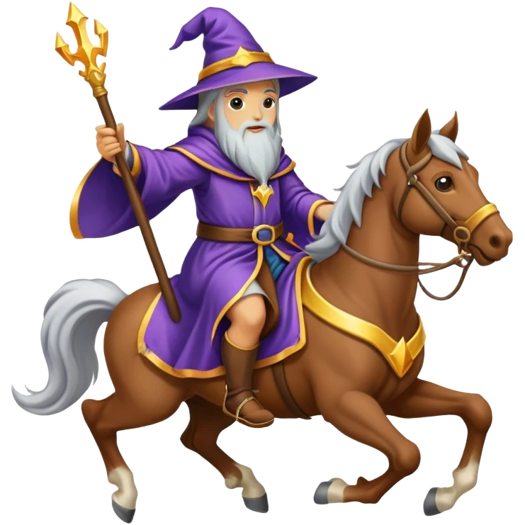 wizard on horse emoji