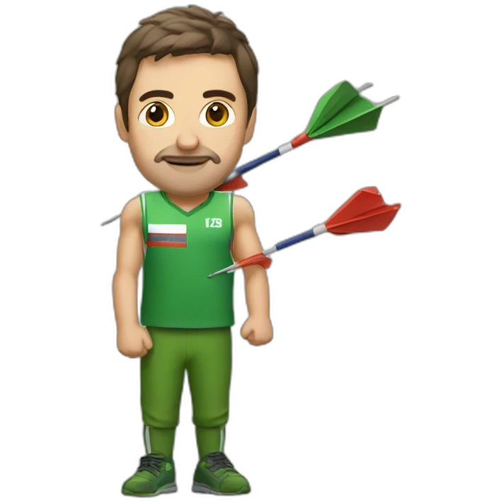 Dart weider in Russia emoji