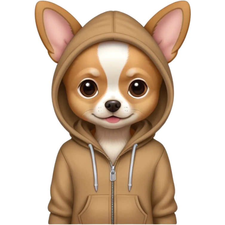 chihua hua with hoodie emoji