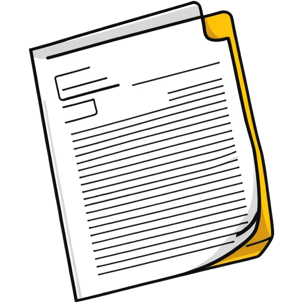 document with paperclip emoji