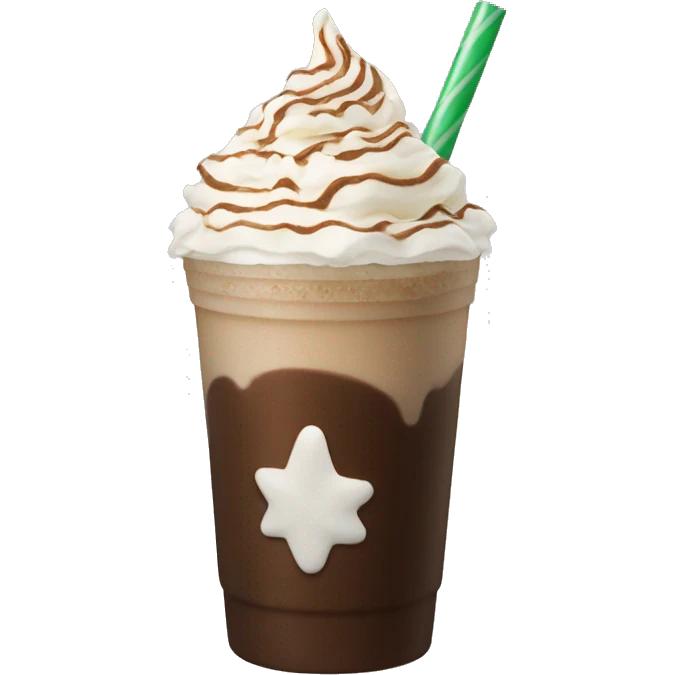 Peppermint mocha Frappuccino  emoji