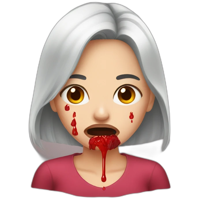 woman nosebleeding emoji