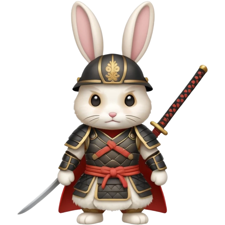 a samurai bunny emoji