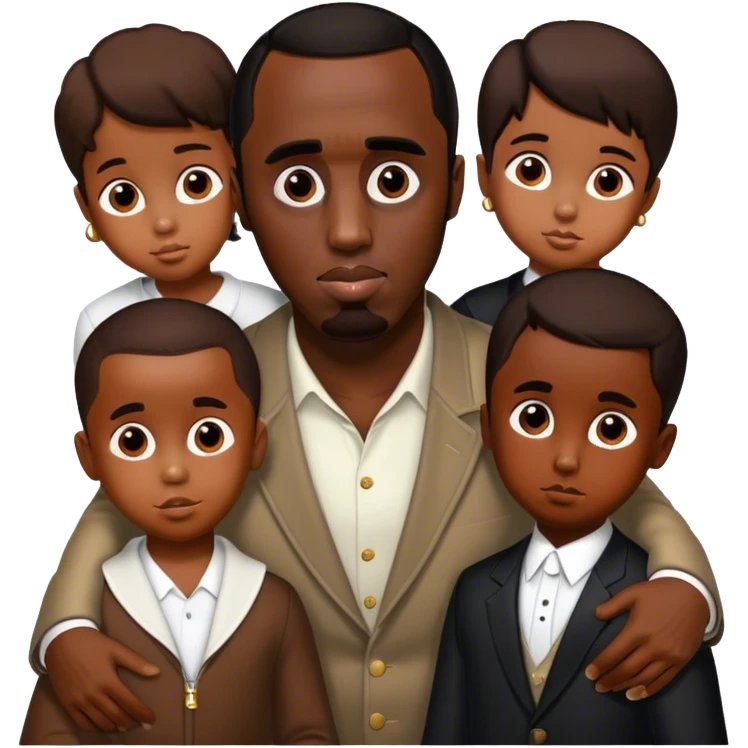P. Diddy with kids emoji