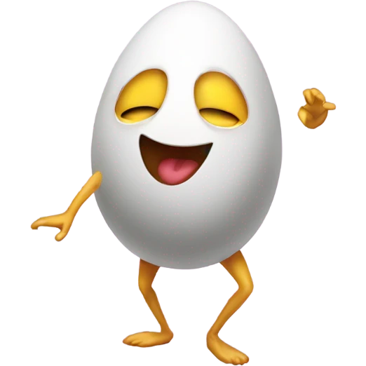 Dancing egg emoji